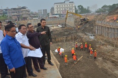 Proyek pengendali banjir yang berlokasi di Sejinjang